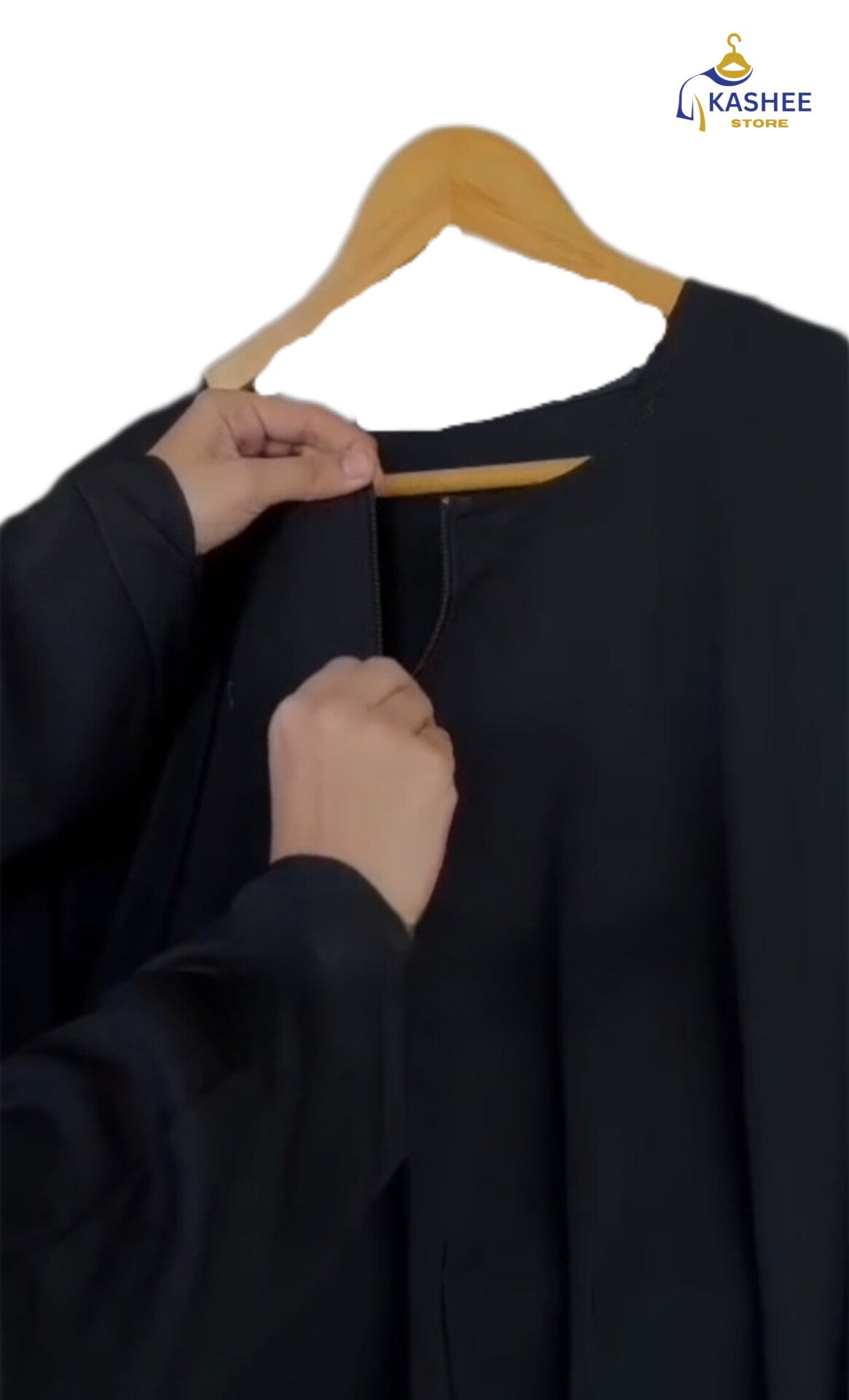 Embroidered Heart Abaya