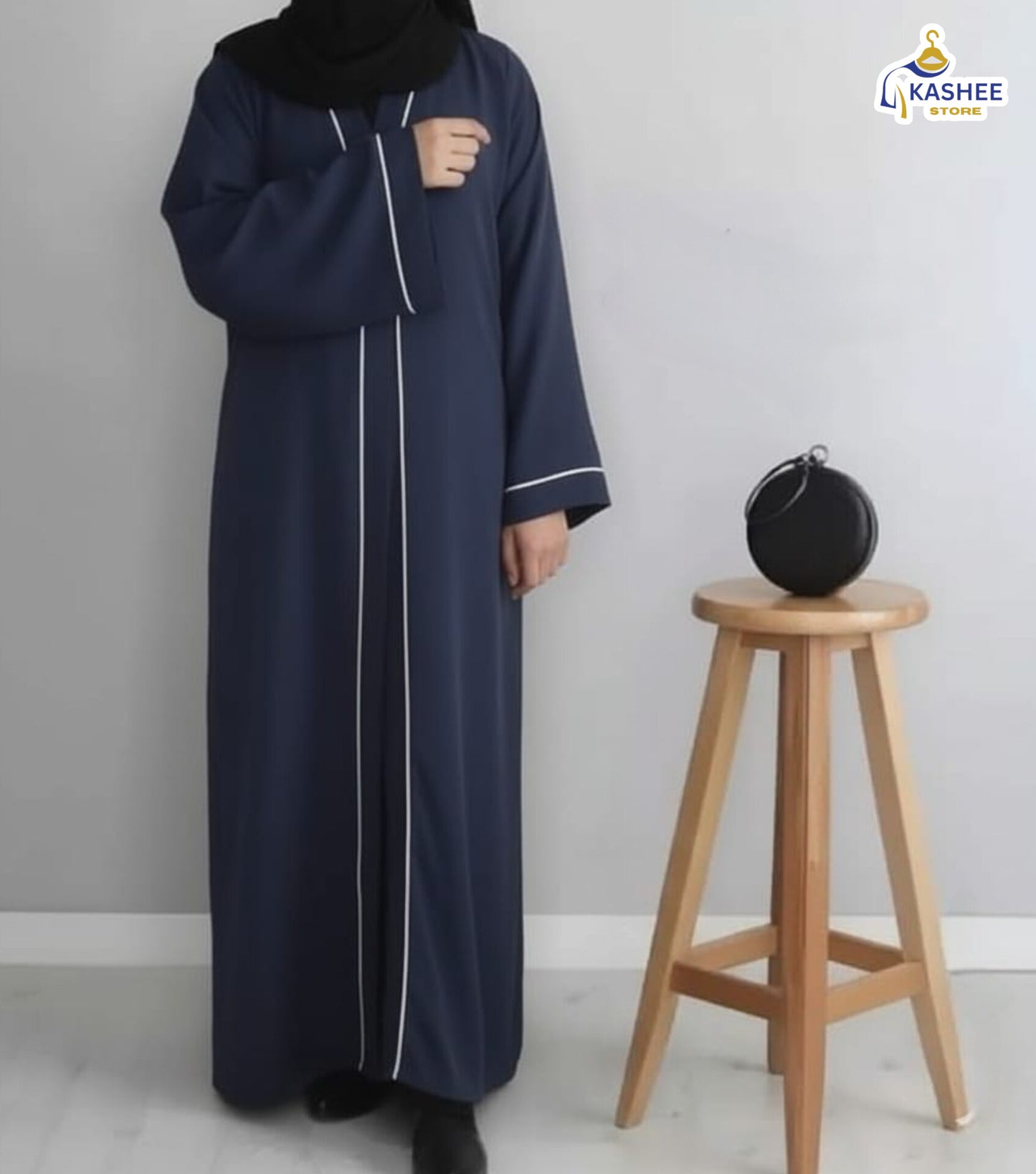 Front Open Piping Abaya – Elegant & Modest Wear