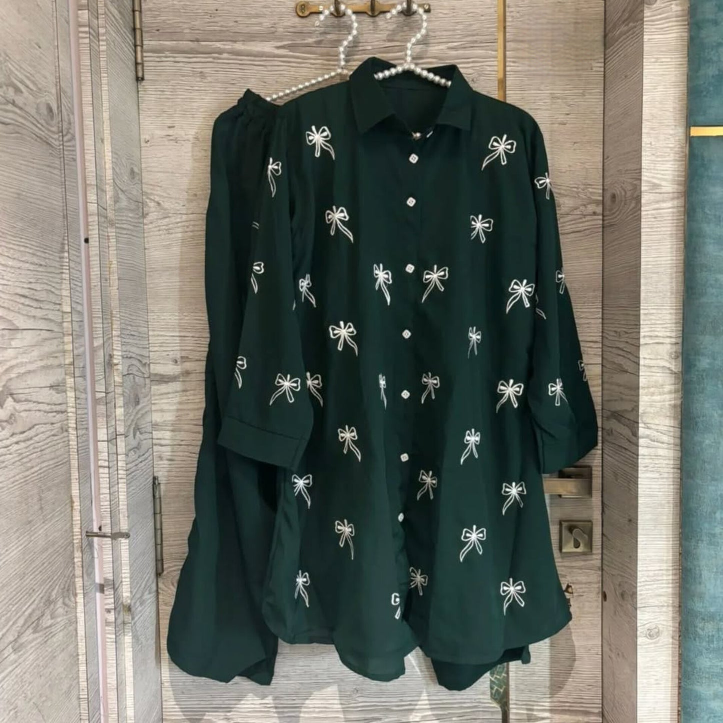 Stylish Embroidered Two-Piece – Breezy & Beautiful