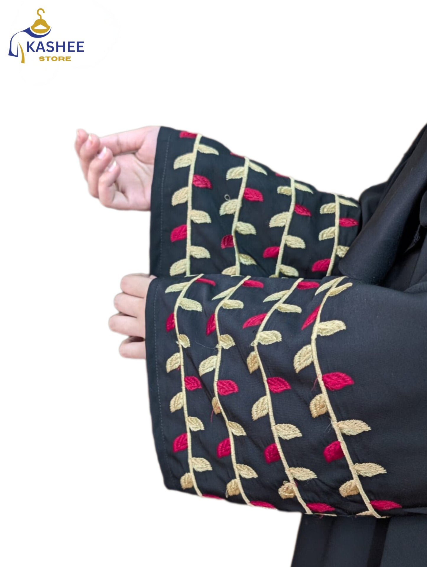 Embroidered Sleeves Abaya –