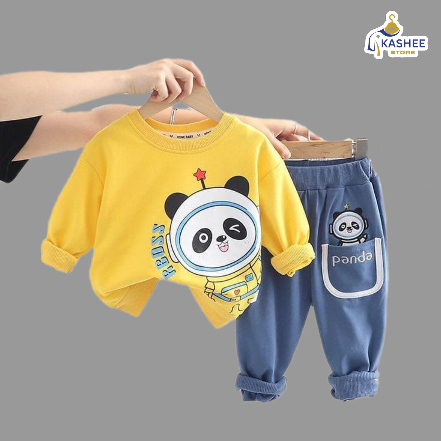 Panda Track Suit – Cozy Winter Style for Kids