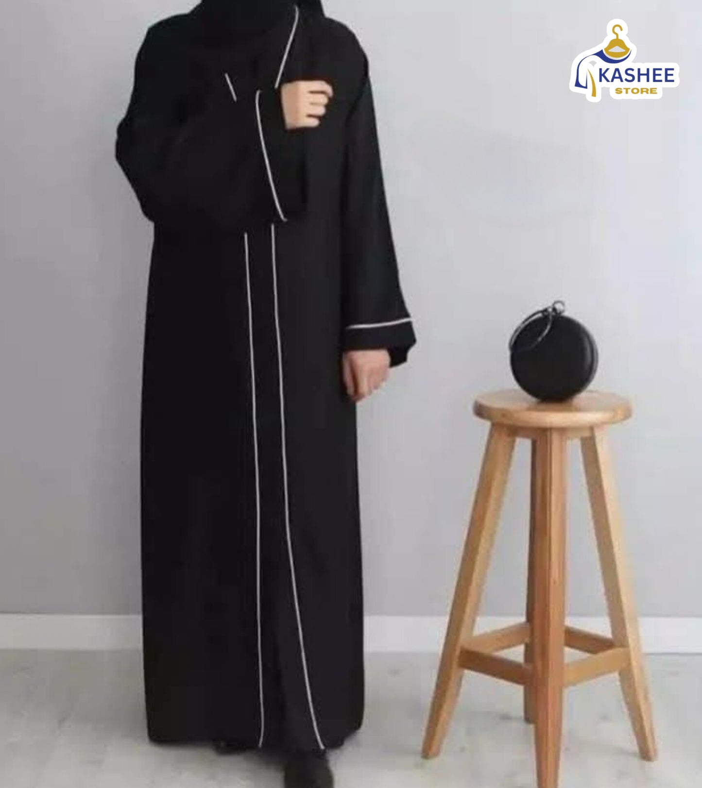 Front Open Piping Abaya – Elegant & Modest Wear