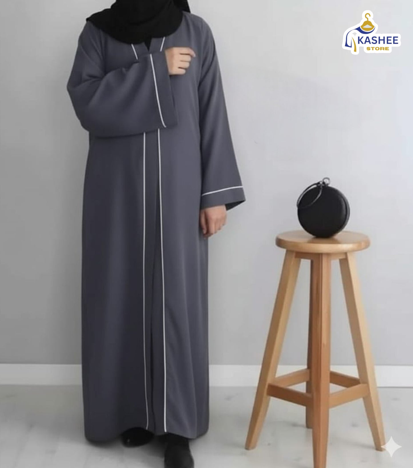 Front Open Piping Abaya – Elegant & Modest Wear