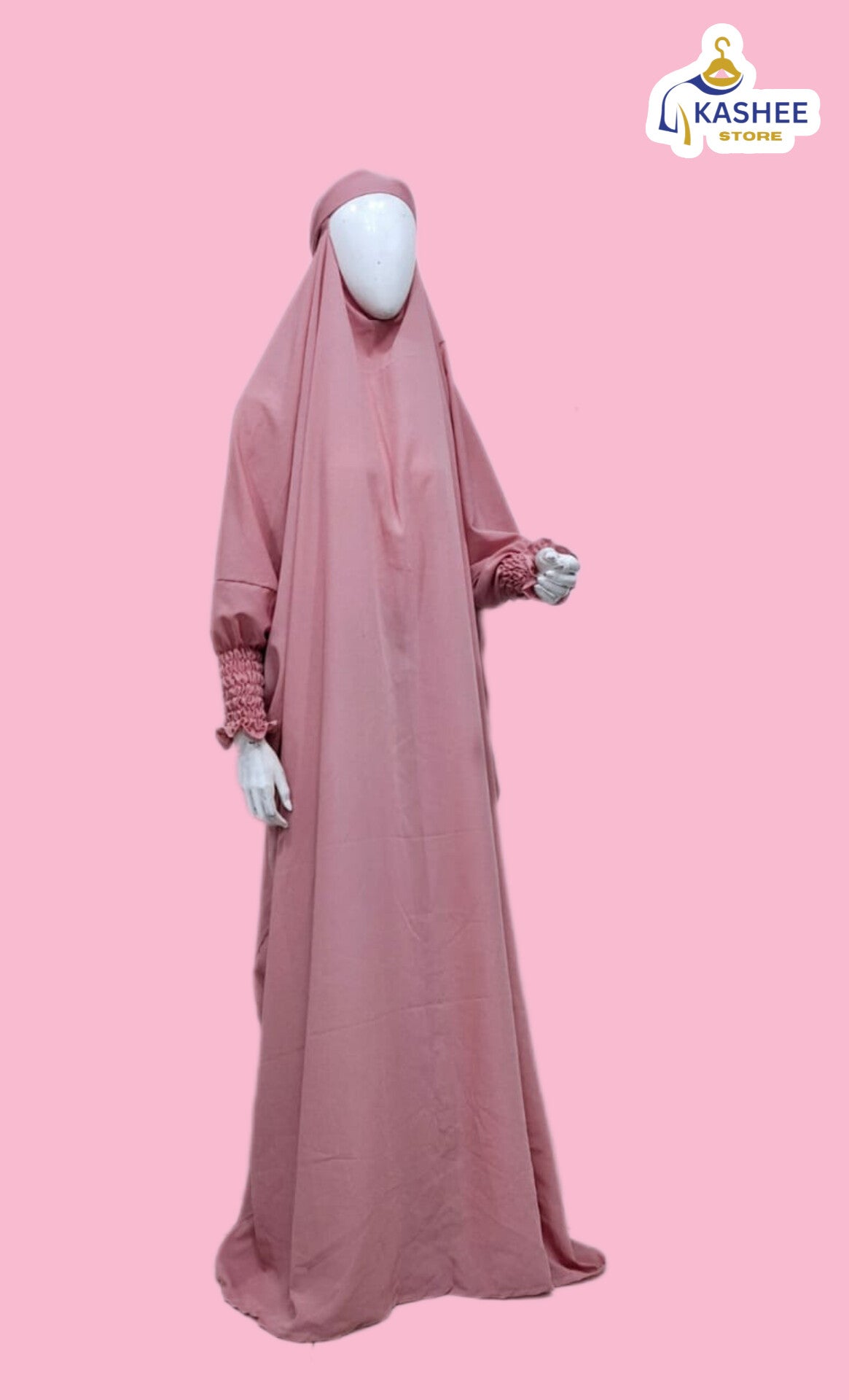 Premium French Jilbab – Wool Peach |