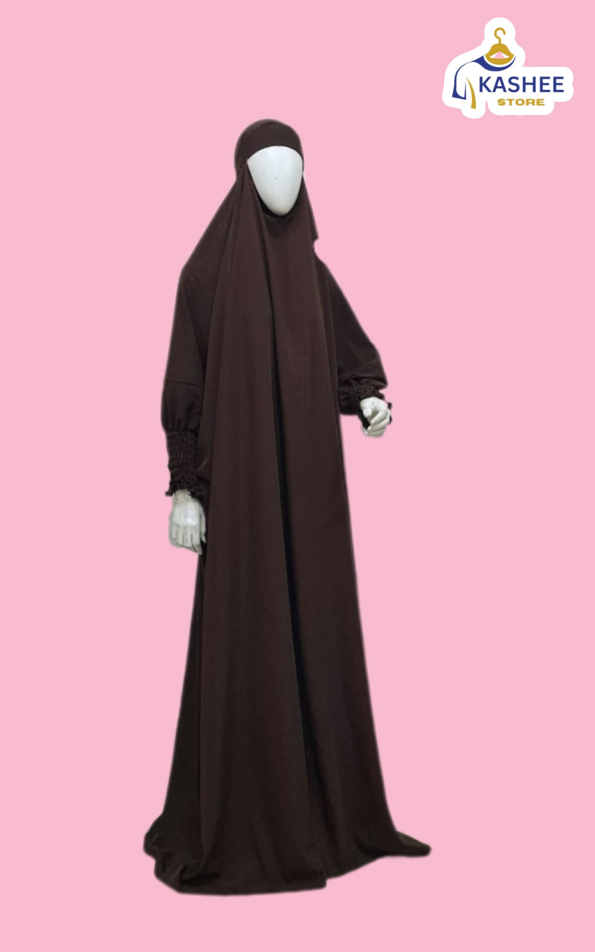 Premium French Jilbab – Wool Peach |