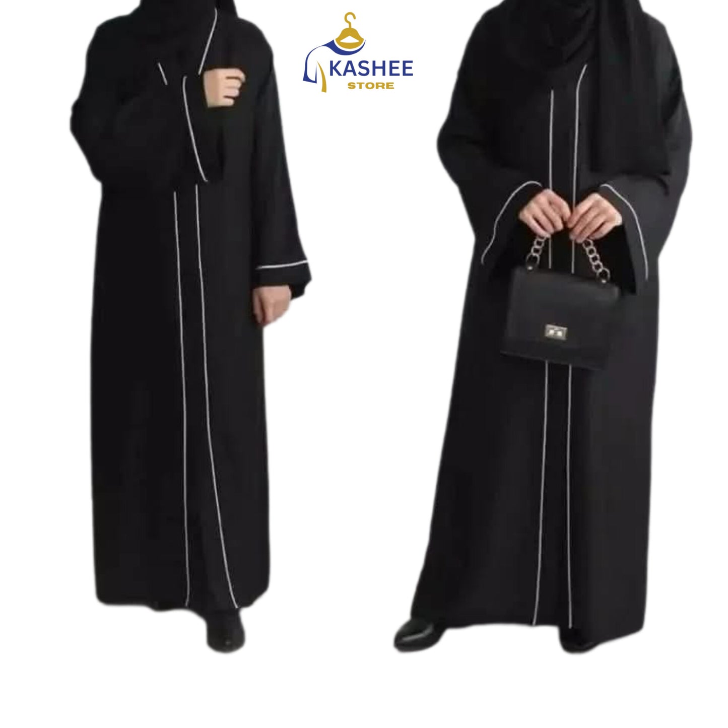 Front Open Piping Abaya –