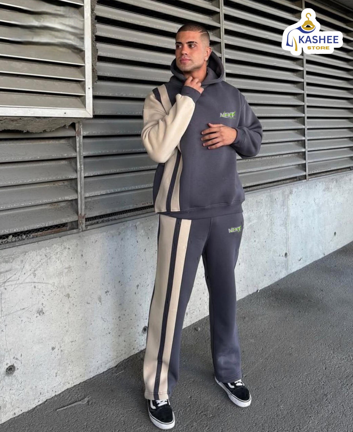 Next Printed Contrast Panel Track Suit –