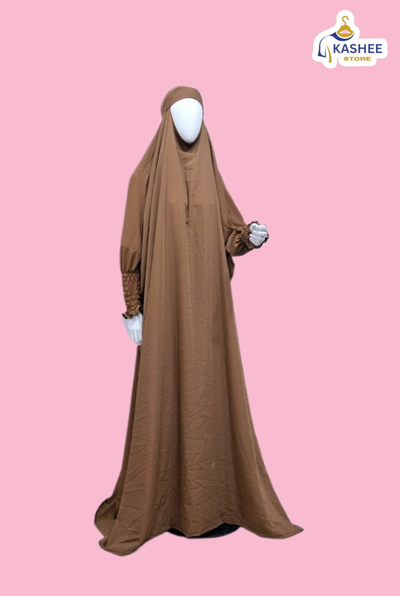 Premium French Jilbab – Wool Peach |