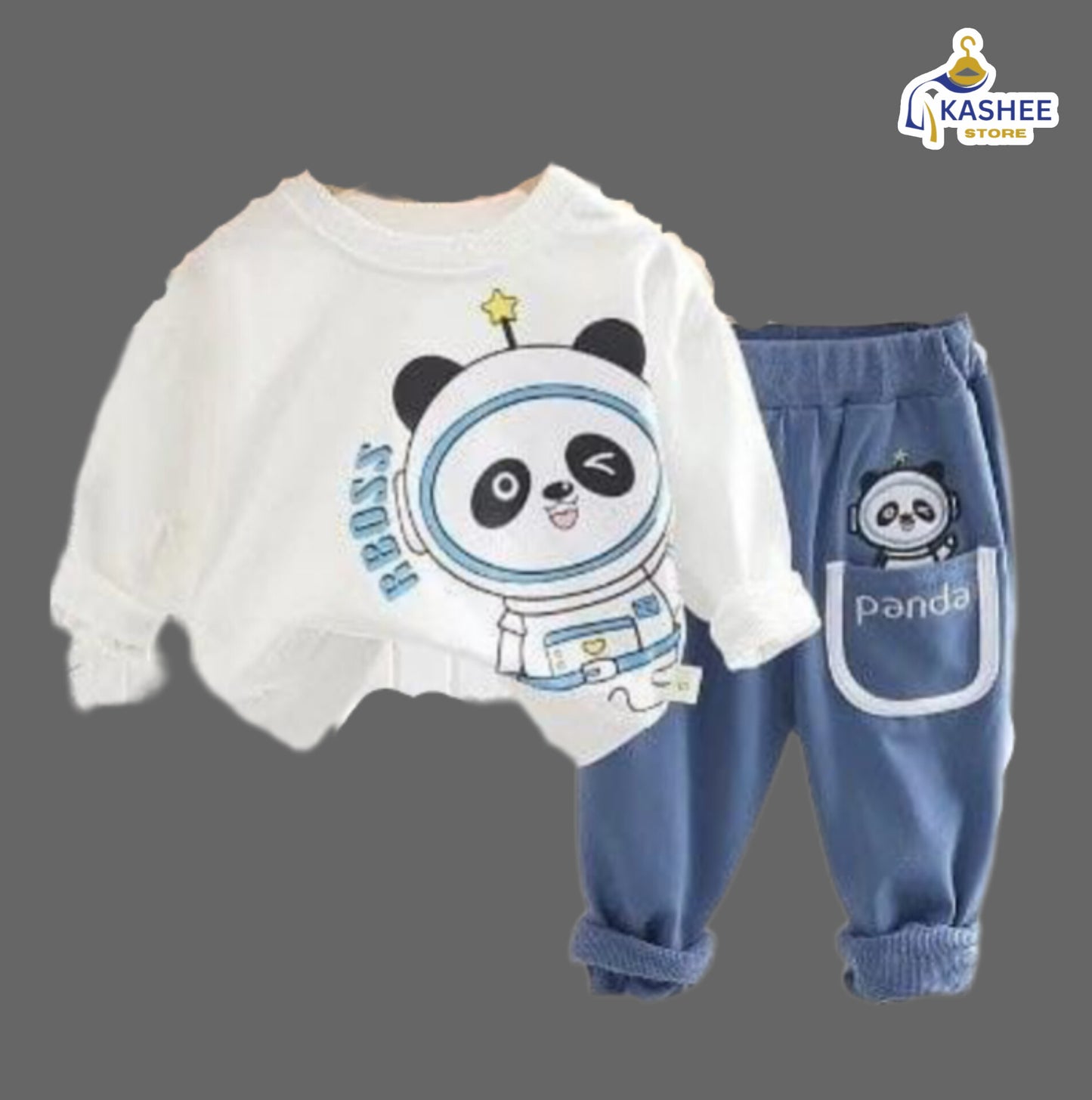 Panda Track Suit – Cozy Winter Style for Kids