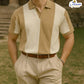 Panel V-Collar T-Shirt