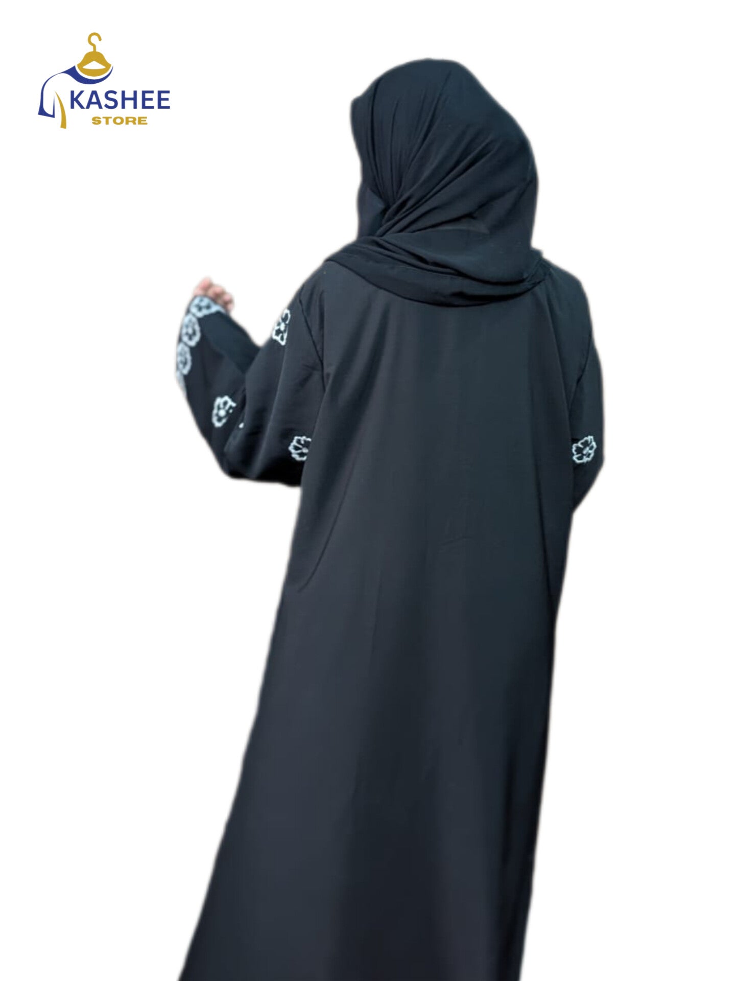 Floral Sleeve Embroidered Abaya "