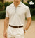 Texture Zipper Polo –