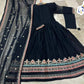 Border Embroidered Maxi & Dupatta – 3Pc Dress