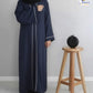 Front Open Piping Abaya – Elegant & Modest Wear