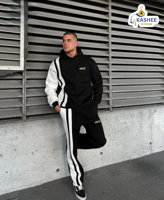 Next Printed Contrast Panel Track Suit –