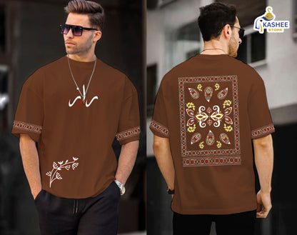 "Raaz Edition – Down Shoulder Graphic Shirt"