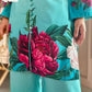 Digital Floral Silk Cord Set – 2Pc"