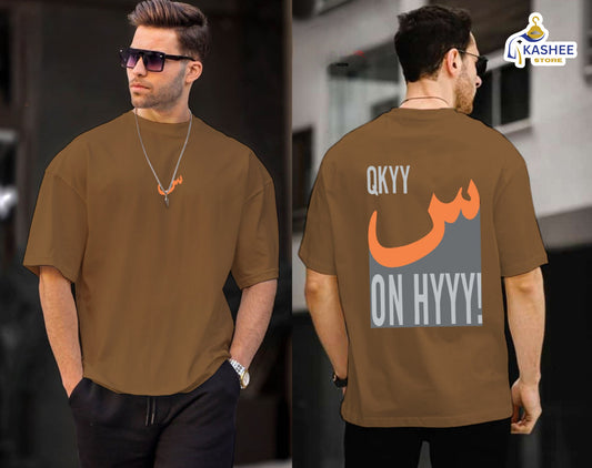 Seen On Hyyy – Printed Down Shoulder Shirt