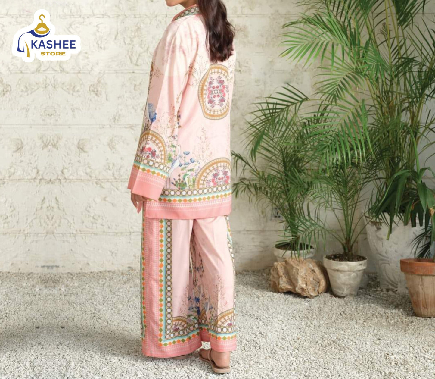 Elegant Digital Print Co-Ord Set | 2Pc Swiss Lawn Suit