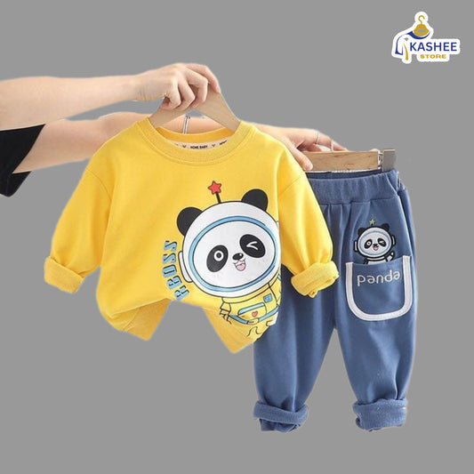 Panda Track Suit – Cozy Winter Style for Kids