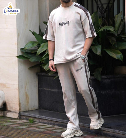 MrBeast Printed Cotton Jersey Tracksuit – New Arrival