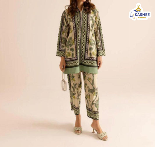 4. "COD Set 2Pc | Swiss Silk Digital Print Suit"