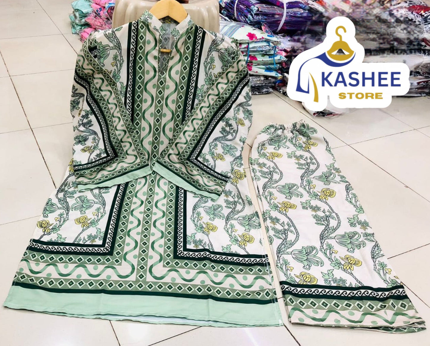4. "COD Set 2Pc | Swiss Silk Digital Print Suit"