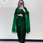 V-Neck Silk Farshi 3Pc