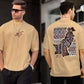 Ajrak Map Vibes – Down Shoulder Statement Shirt"