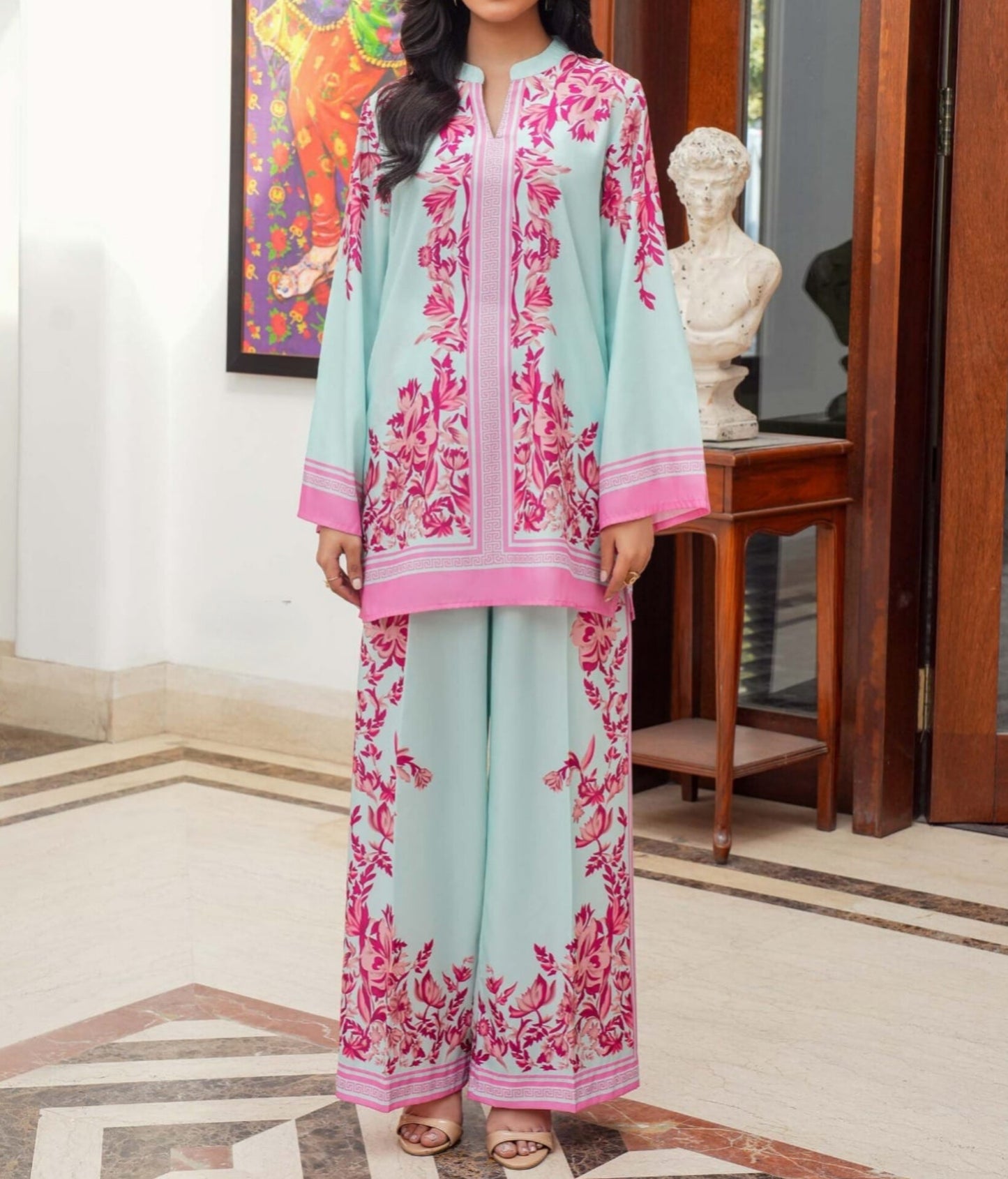 Digital Printed 2-Piece Suit – Lawn Viscose