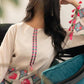 Women’s 2pc Swiss Lawn Suit – Long Digital Printed Shirt with Bell Bottom Trouser