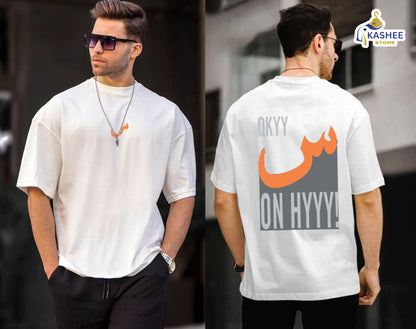 Seen On Hyyy – Printed Down Shoulder Shirt