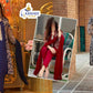 . "4Pc Embroidered Organza Gown Set | Inner, Trouser & Dupatta"