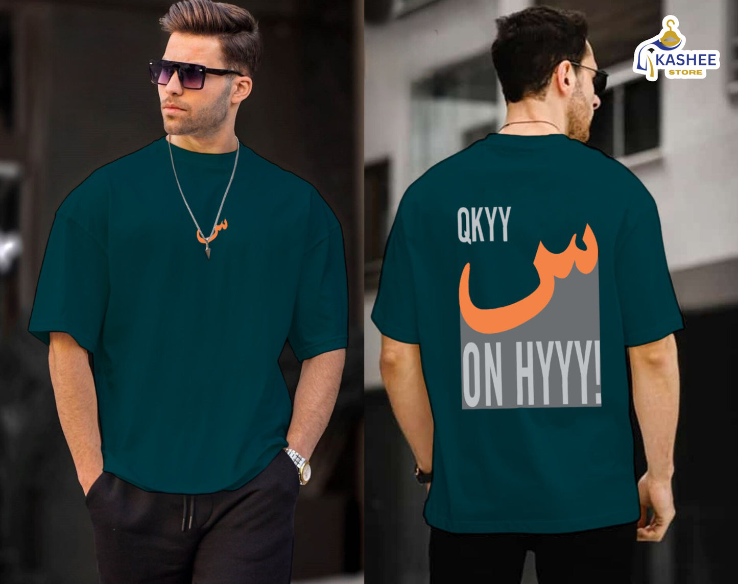 Seen On Hyyy – Printed Down Shoulder Shirt