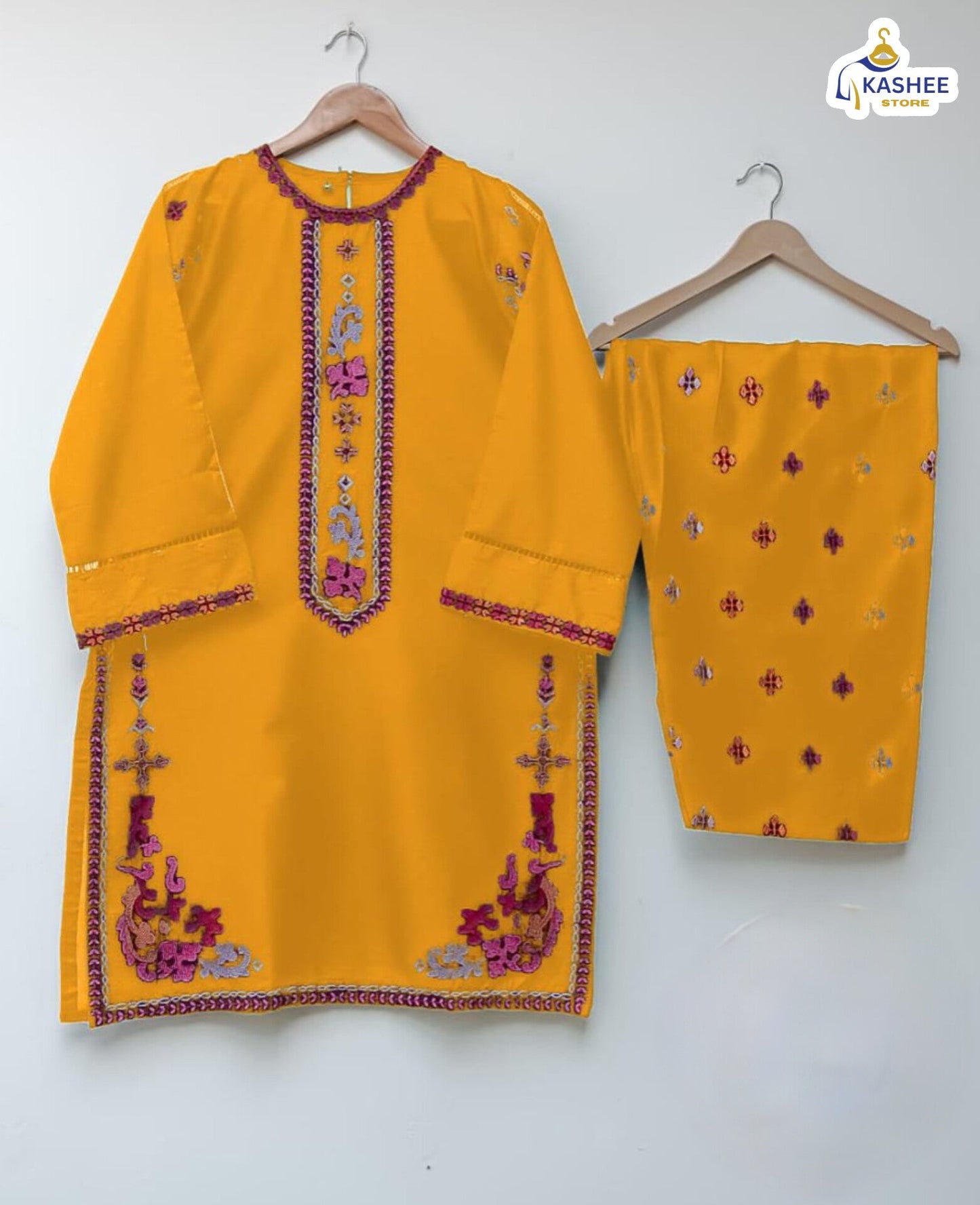 Embroidered Soft Cotton 2Pc | Shirt & Flapper