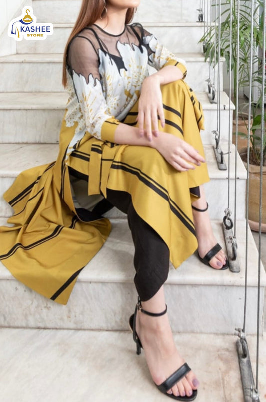Elegant Swiss Lawn 2Pc Outfit