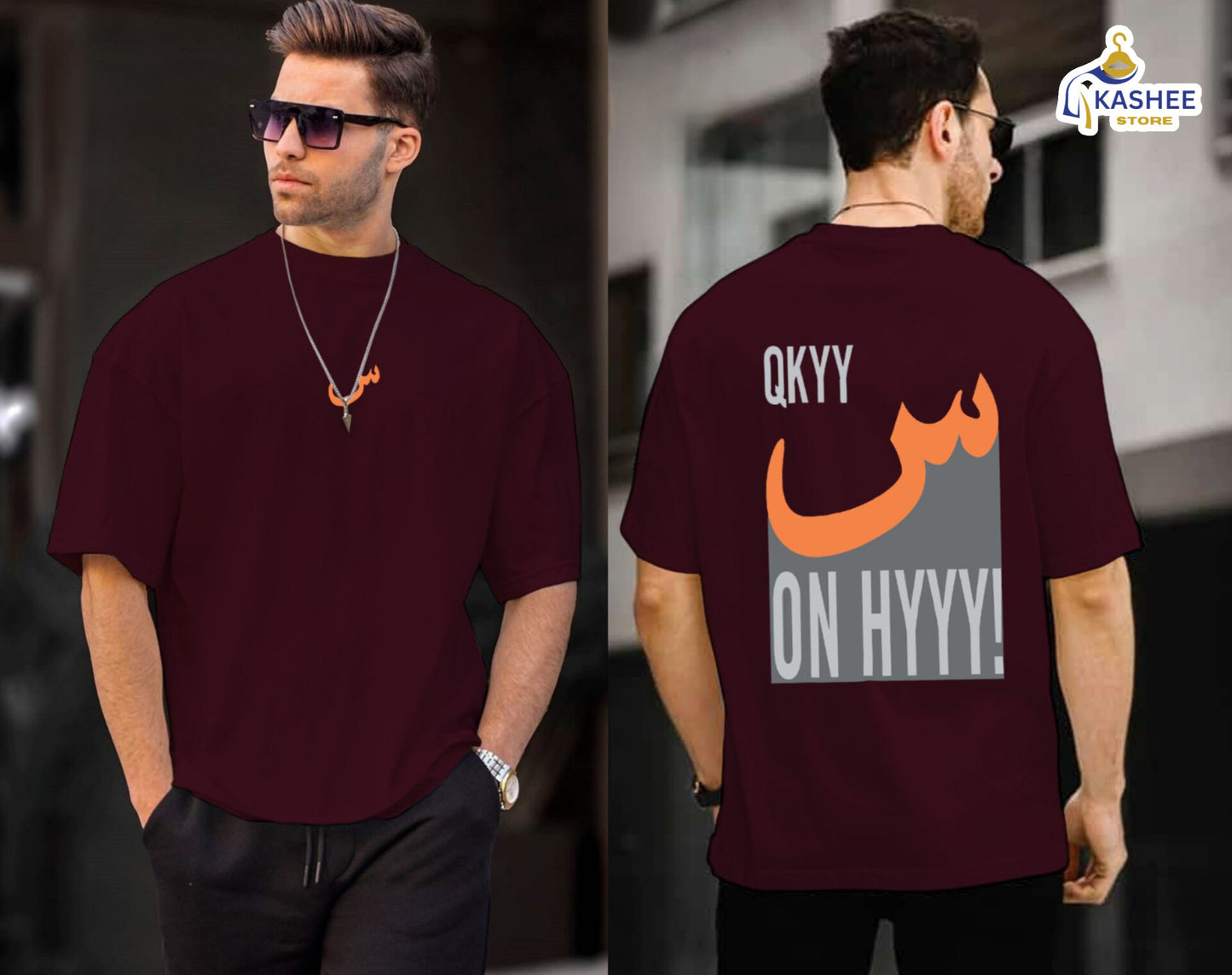 Seen On Hyyy – Printed Down Shoulder Shirt