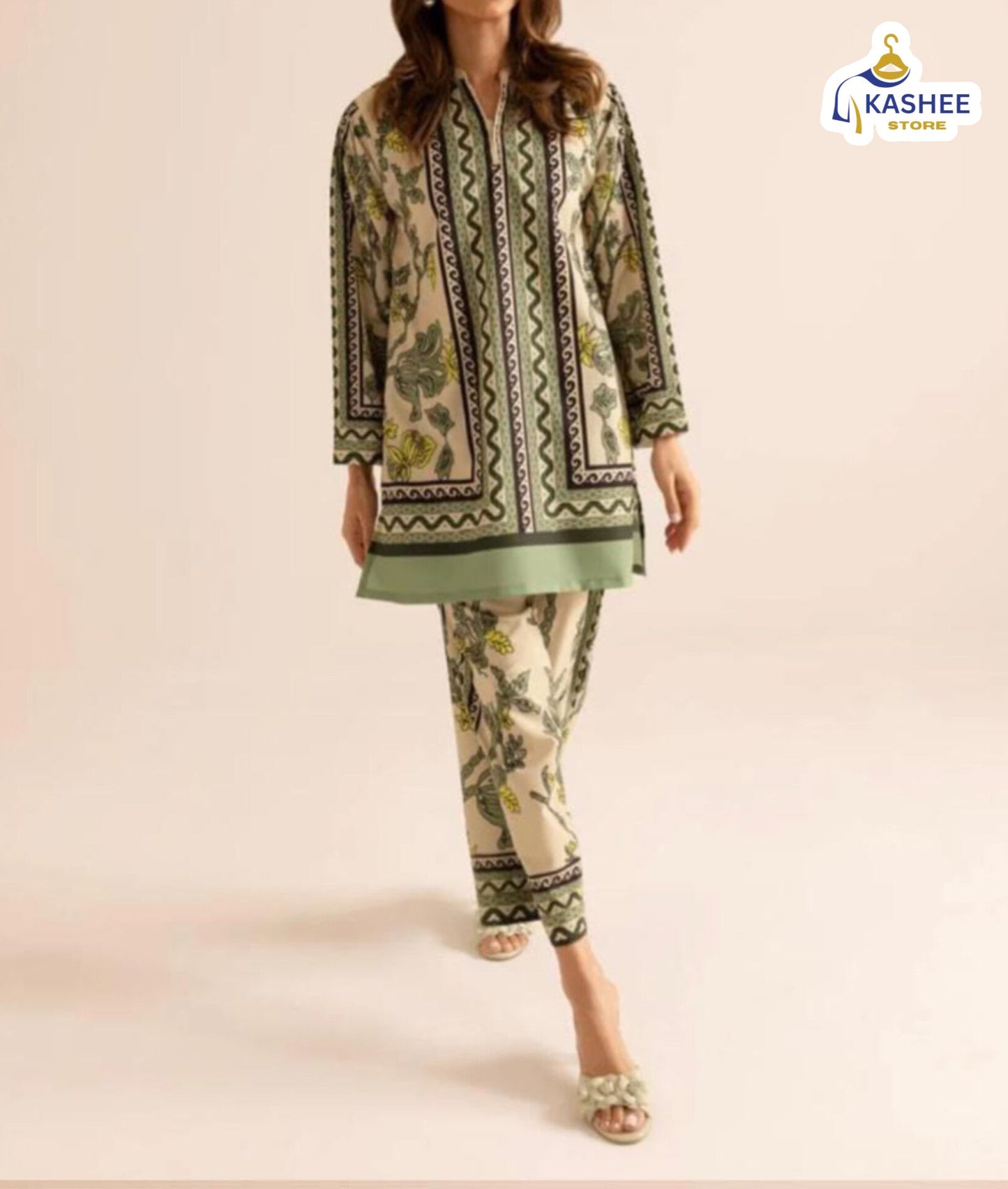 4. "COD Set 2Pc | Swiss Silk Digital Print Suit"