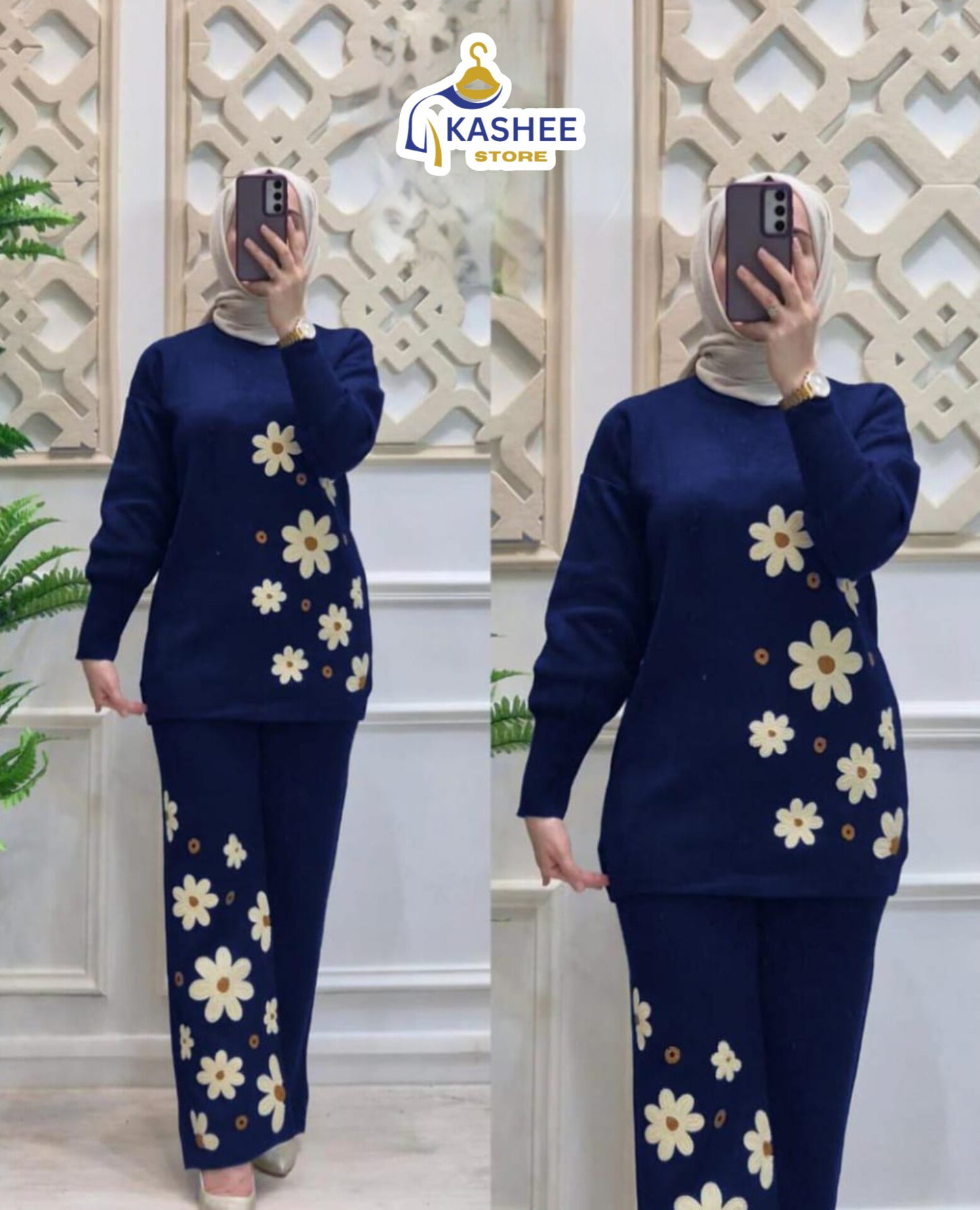 Winter Essential | Double Fleece Printed 2-Piece Set