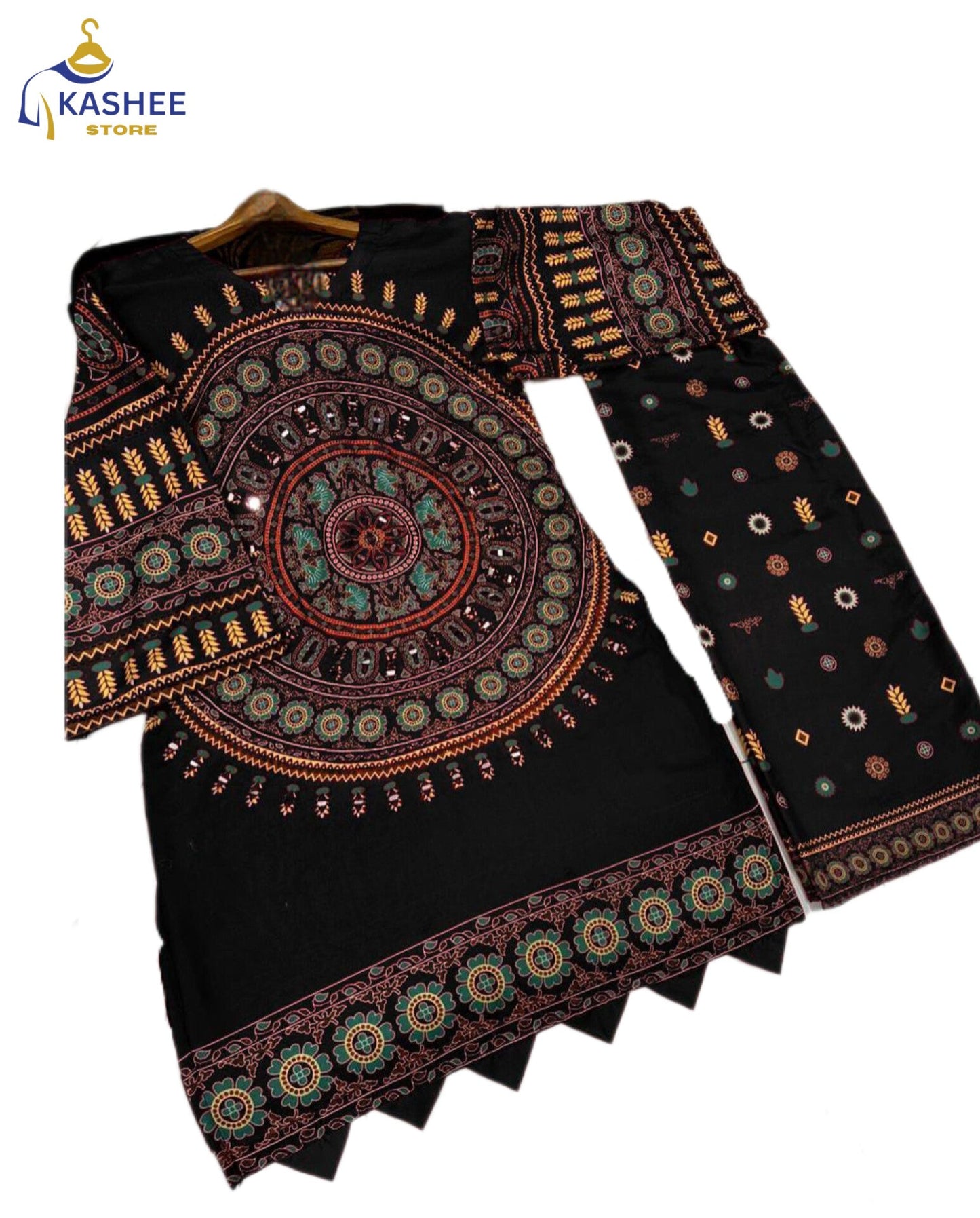 Mirror Work Swiss Lawn 2Pc Outfit