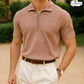 Texture Zipper Polo –