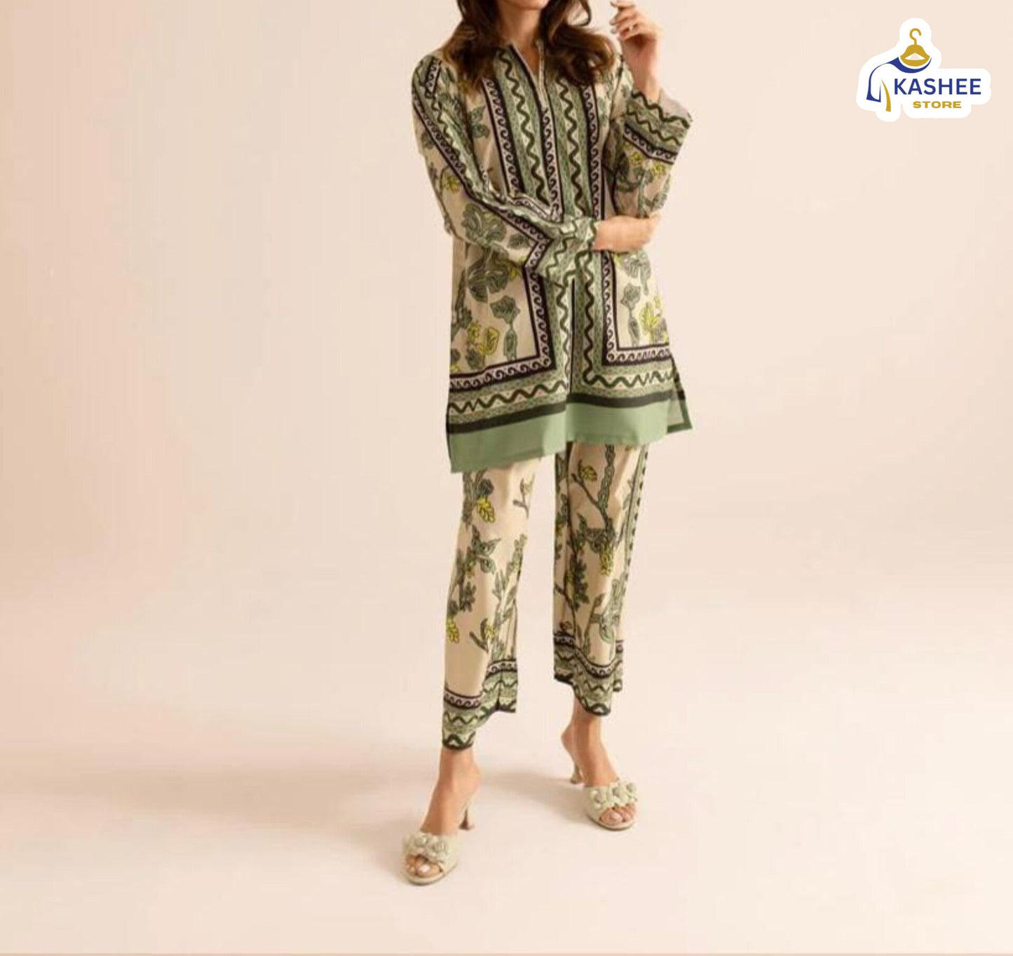 4. "COD Set 2Pc | Swiss Silk Digital Print Suit"