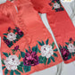 Digital Floral Silk Cord Set – 2Pc"