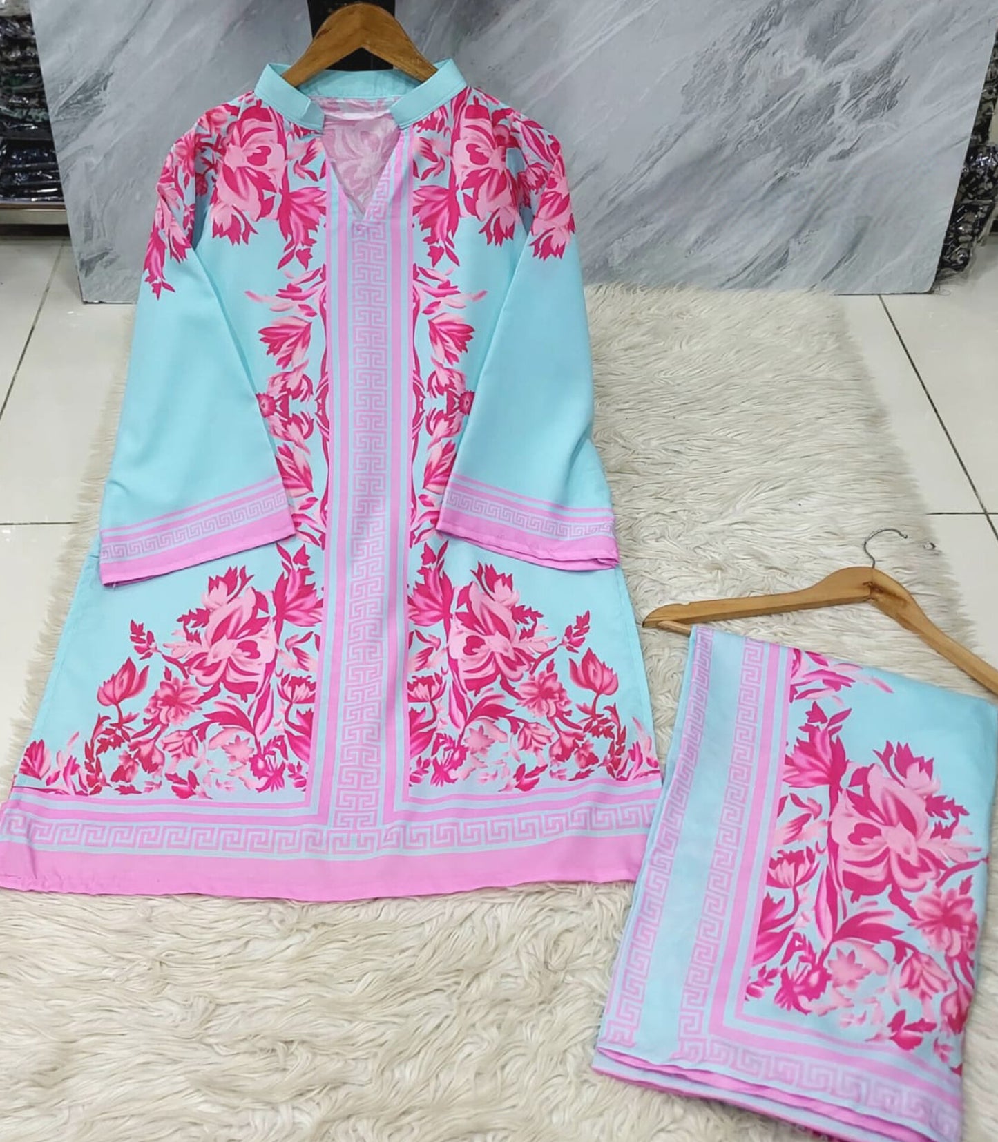 Digital Printed 2-Piece Suit – Lawn Viscose