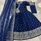 Luxury Angrakha Style Embroidered Maxi | 3Pc Chiffon Suit