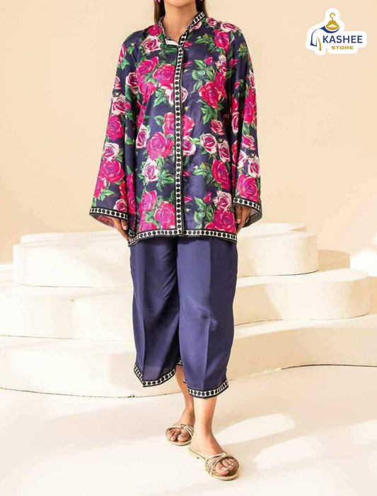 Rosy Digital Print Co-Ord Set | 2Pc Suit