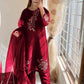 Luxury 3Pc Embroidered Organza Suit with Dupatta & Trouser