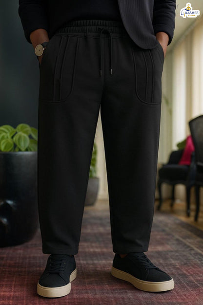 Relax-Fit Terry Cotton Trousers