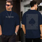 Streetwear Essential – Printed Down Shoulder Shirt ;
