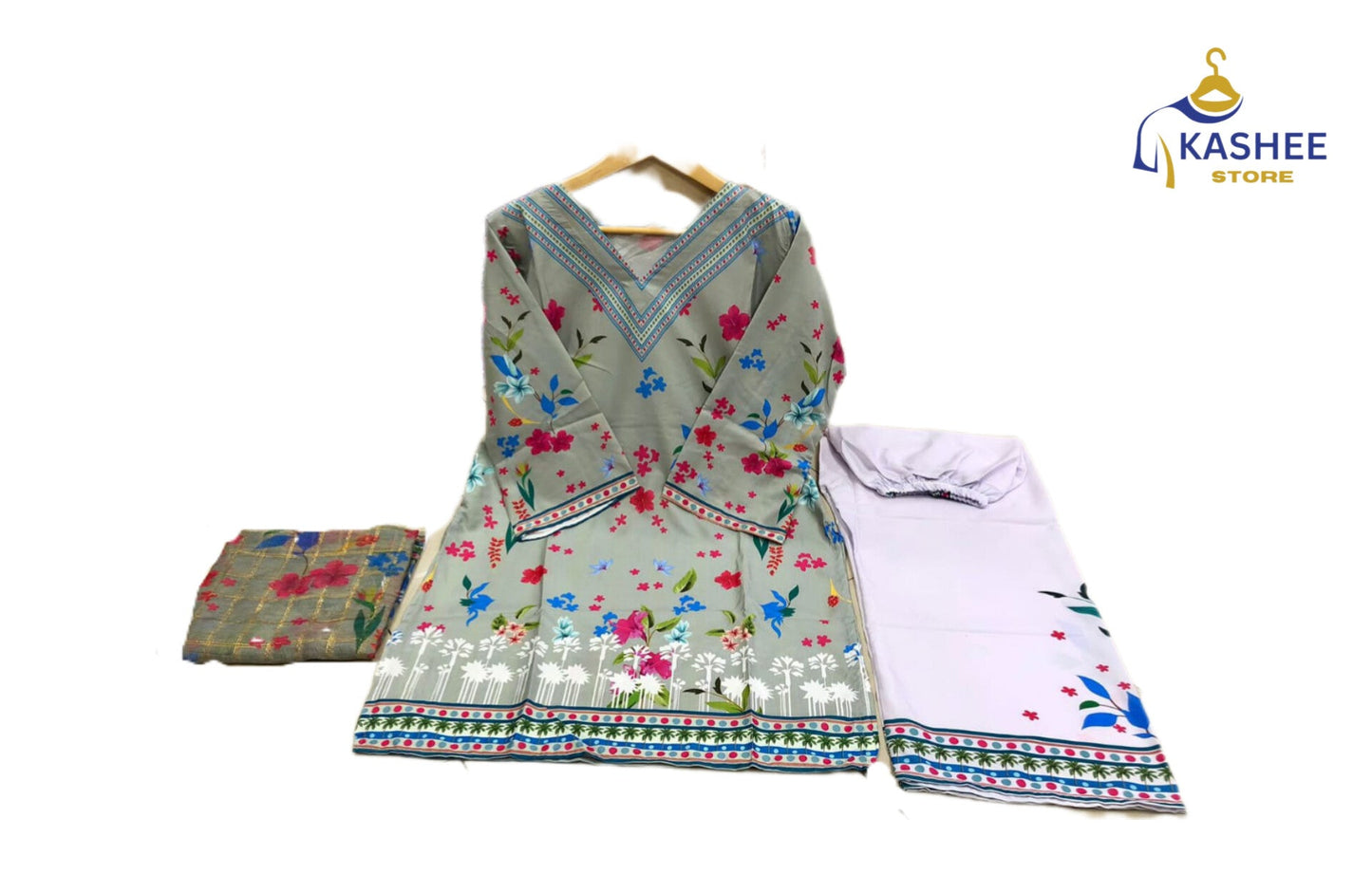 Premium Swiss Lawn 3Pc Outfit
